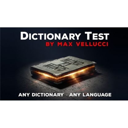 Dictionary Test by Max Vellucci (Video Download)