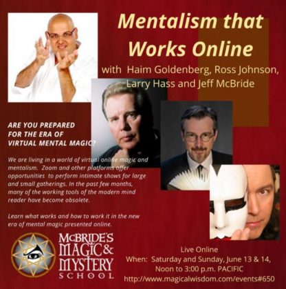 Ross Johnson, Jeff McBride, Larry Hass, Haim Goldenberg - Mentalism that Works Online